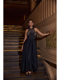 House of Fett - Black Rose Gown