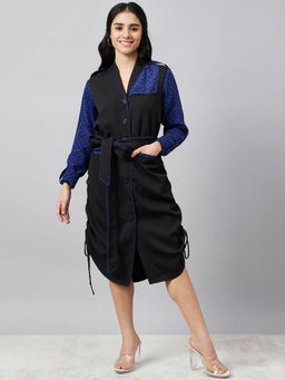 First Resort by Ramola Bachchan - Print Shirt Dress with Belt (Set of 2)