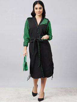 First Resort by Ramola Bachchan - Print Shirt Dress with Belt (Set of 2)