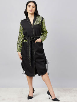 First Resort by Ramola Bachchan - Print Shirt Dress with Belt (Set of 2)