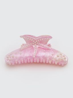 Pomelo - Fashion Hair Clip with Rhinestones - Pink