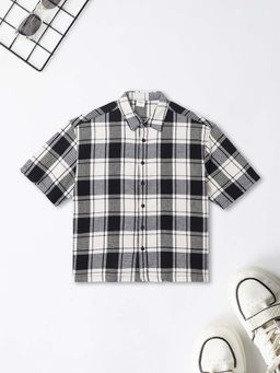 max - Black Checks Regular Shirt