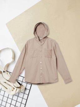 max - Brown Solid Regular Shirt