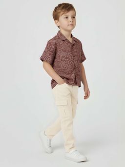 max - Red Printed Regular Shirt