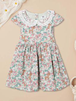 max - Green Printed Regular Dress