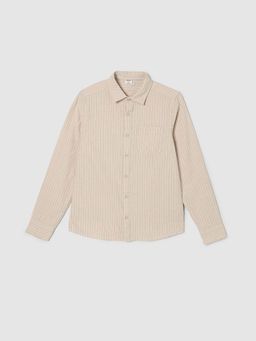 max - Beige Stripes Regular Shirt