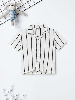 max - Ivory Stripes Regular Shirt