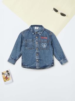max - Blue Printed Regular Shirt