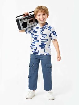 max - White Printed Regular Shirt