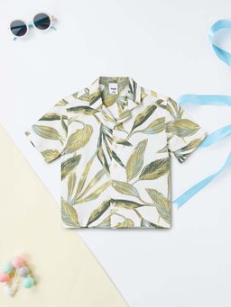 max - Green Printed Regular Shirt