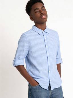 max - Blue Stripes Regular Shirt
