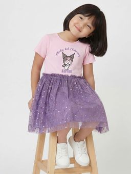 max - Lavender Printed Regular Dress