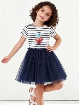 max - Multi-Color Stripes Regular Dress