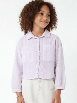 max - Purple Stripes Regular Shirt