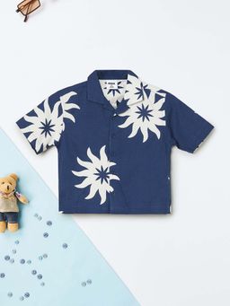 max - Blue Printed Regular Shirt