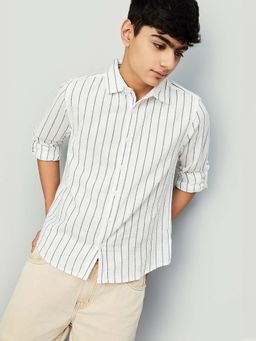 max - White Stripes Regular Shirt
