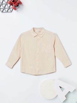 max - Orange Stripes Regular Shirt