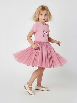 max - Pink Embellished/Sequined Regular Dress