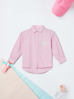 max - Pink Stripes Regular Shirt