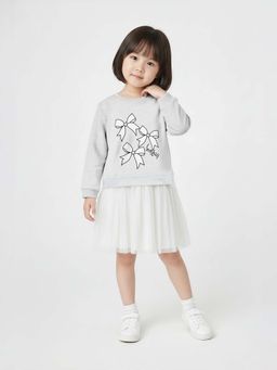 max - Grey Printed Regular Dress