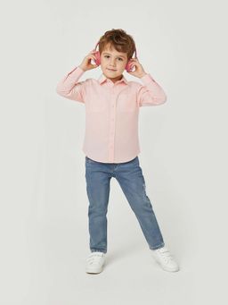 max - Pink Solid Regular Shirt