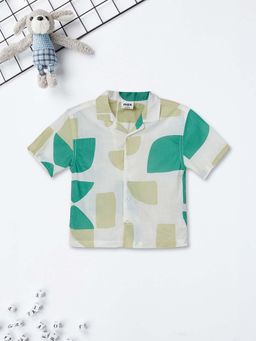 max - Beige Printed Regular Shirt
