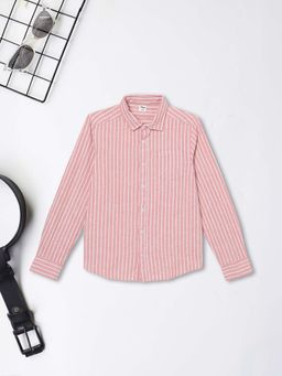 max - Pink Stripes Regular Shirt