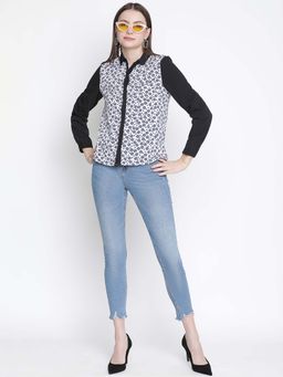 Oxolloxo - White Printed Regular Fit Shirt