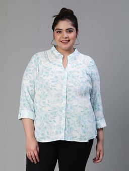 Oxolloxo - Green Printed Regular Fit Shirt