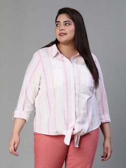 Oxolloxo - Multi-Color Stripes Regular Fit Shirt