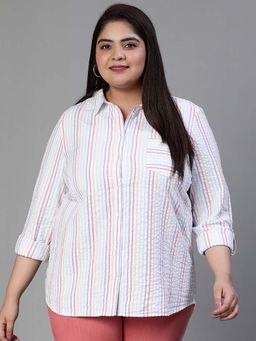 Oxolloxo - Multi-Color Stripes Regular Fit Shirt