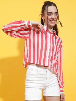 Oxolloxo - Pink Stripes Regular Fit Shirt
