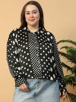 Oxolloxo - Black Printed Regular Fit Shirt