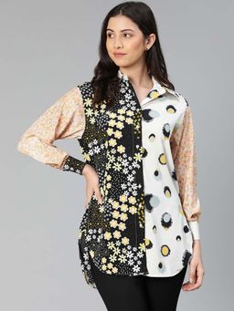 Oxolloxo - Multi-Color Printed Relaxed Fit Shirt