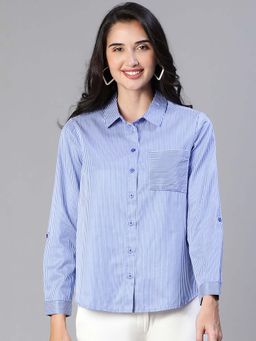 Oxolloxo - Blue Stripes Regular Fit Shirt