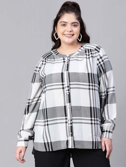 Oxolloxo - Black Checks Relaxed Fit Shirt