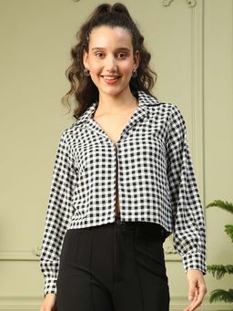 Oxolloxo - Black Checks Regular Fit Shirt