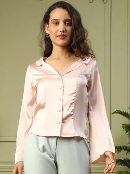 Oxolloxo - Pink Solid Regular Fit Shirt