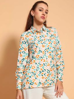 Oxolloxo - Multi-Color Printed Regular Fit Shirt