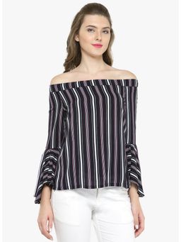 Gipsy - Navy Blue Fashion Blouse