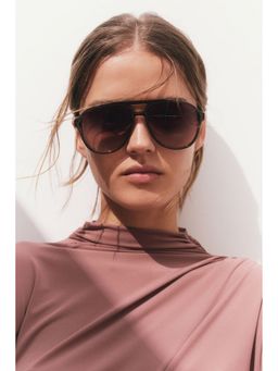 H&M - Women Brown Aviator-Style Sunglasses