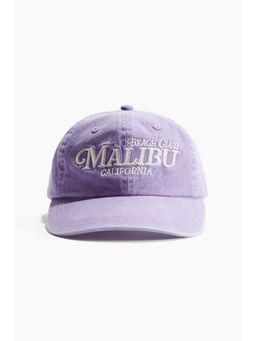 H&M - Women Purple Cotton Twill Cap