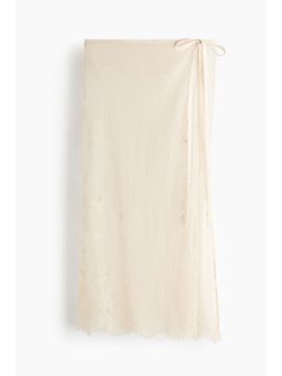 H&M - Women Beige Lace Hip Scarf