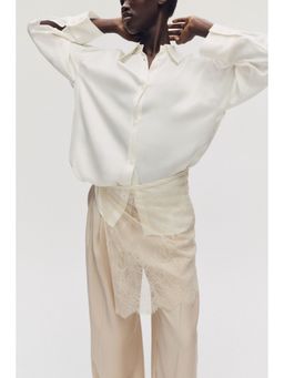 H&M - Women Beige Lace Hip Scarf