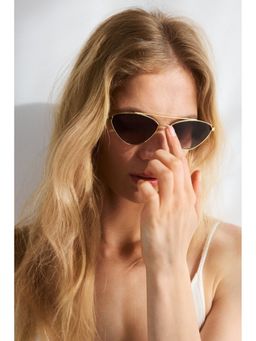 H&M - Women Gold Cat-Eye Sunglasses