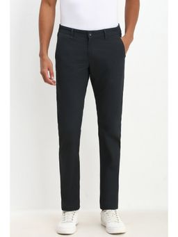 Allen Solly - Men Charcoal Slim Fit Solid Casual Trouser