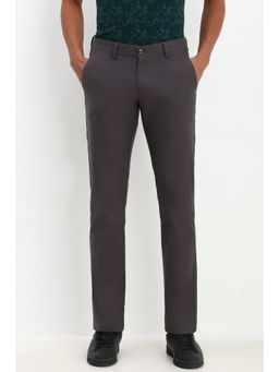 Allen Solly - Men Brown Slim Fit Solid Casual Trouser