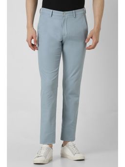 Van Heusen - Men Blue Solid Slim Fit Trouser