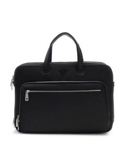 Guess - Black Polyester Solid Men Laptop Bag