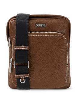 Guess - Brown Polyurethane Solid Men Cross Body Bag